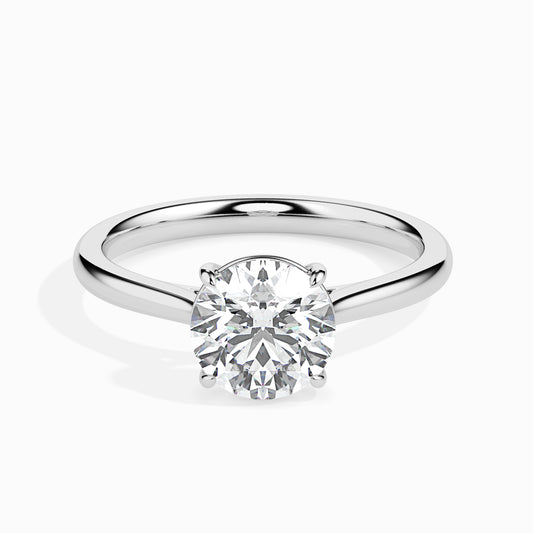 Classic Round Solitaire Diamond Ring