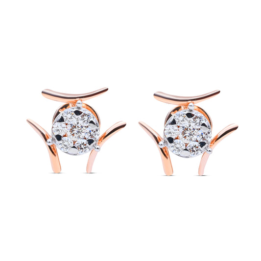Ezra Diamond Studs - Timeless brilliance from Sonir.