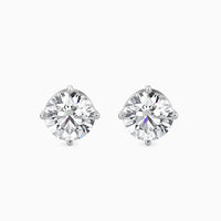 Round Brilliant Solitaire Stud Diamond Earrings