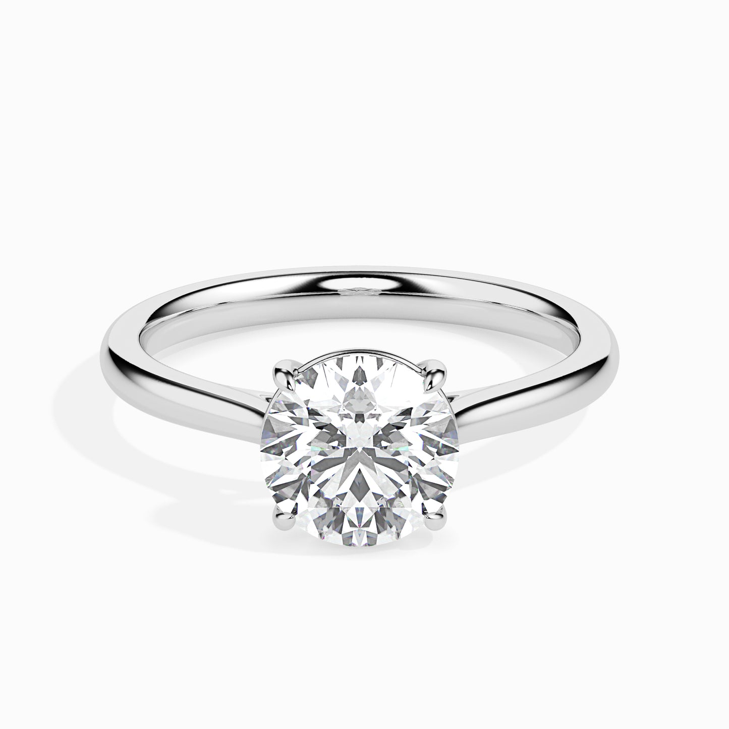 Classic Round Solitaire Diamond Ring