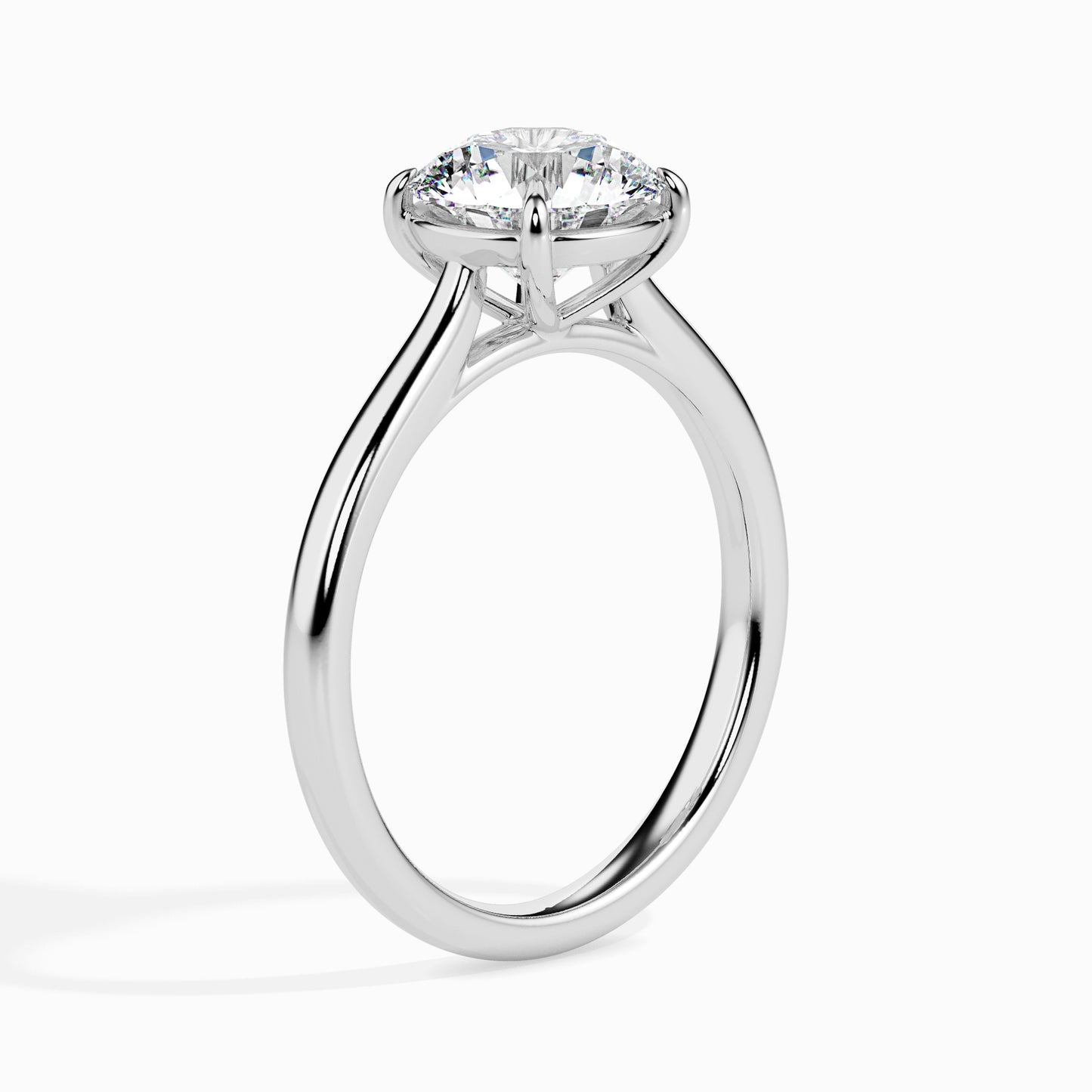 Classic Round Solitaire Diamond Ring