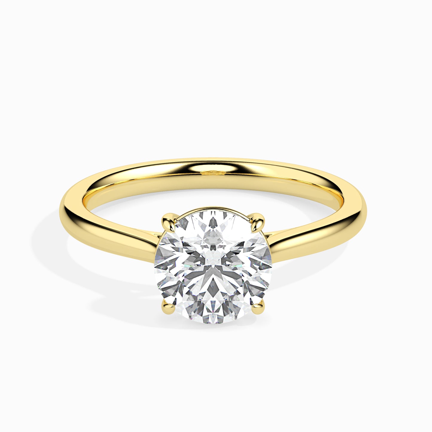 Classic Round Solitaire Diamond Ring