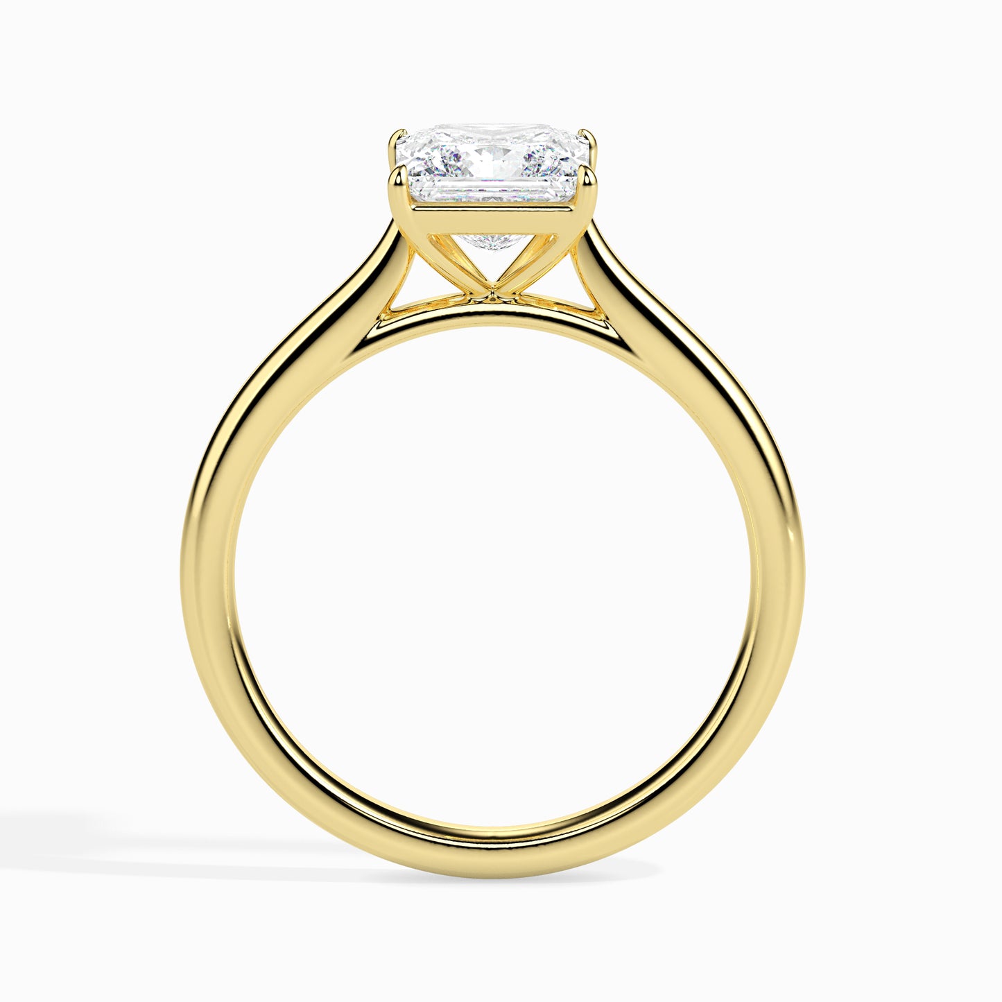 Classic Princess Cut Solitaire Diamond Ring