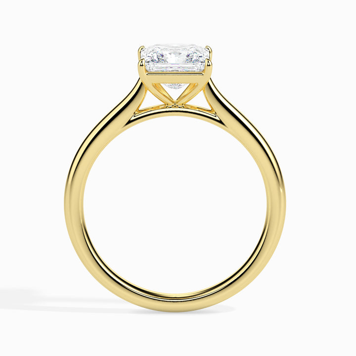 Classic Princess Cut Solitaire Diamond Ring
