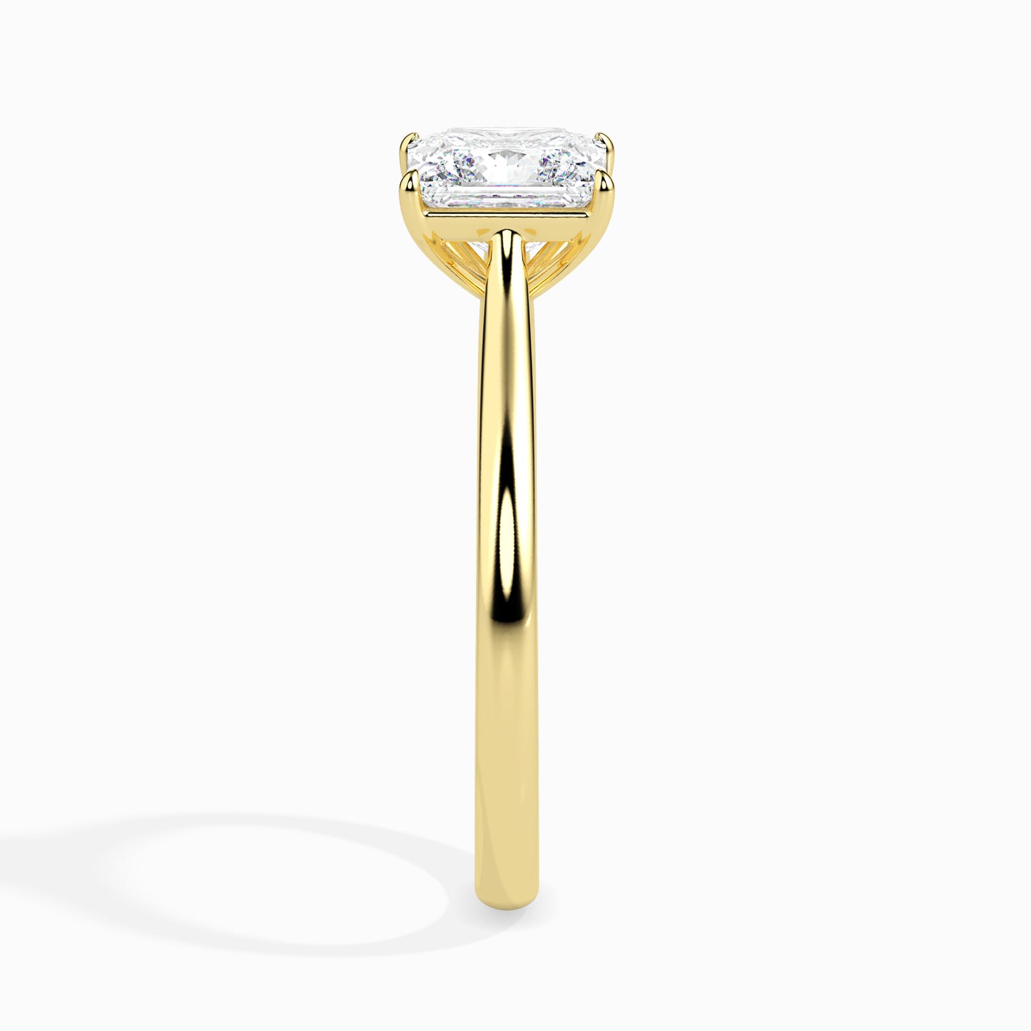 Classic Princess Cut Solitaire Diamond Ring