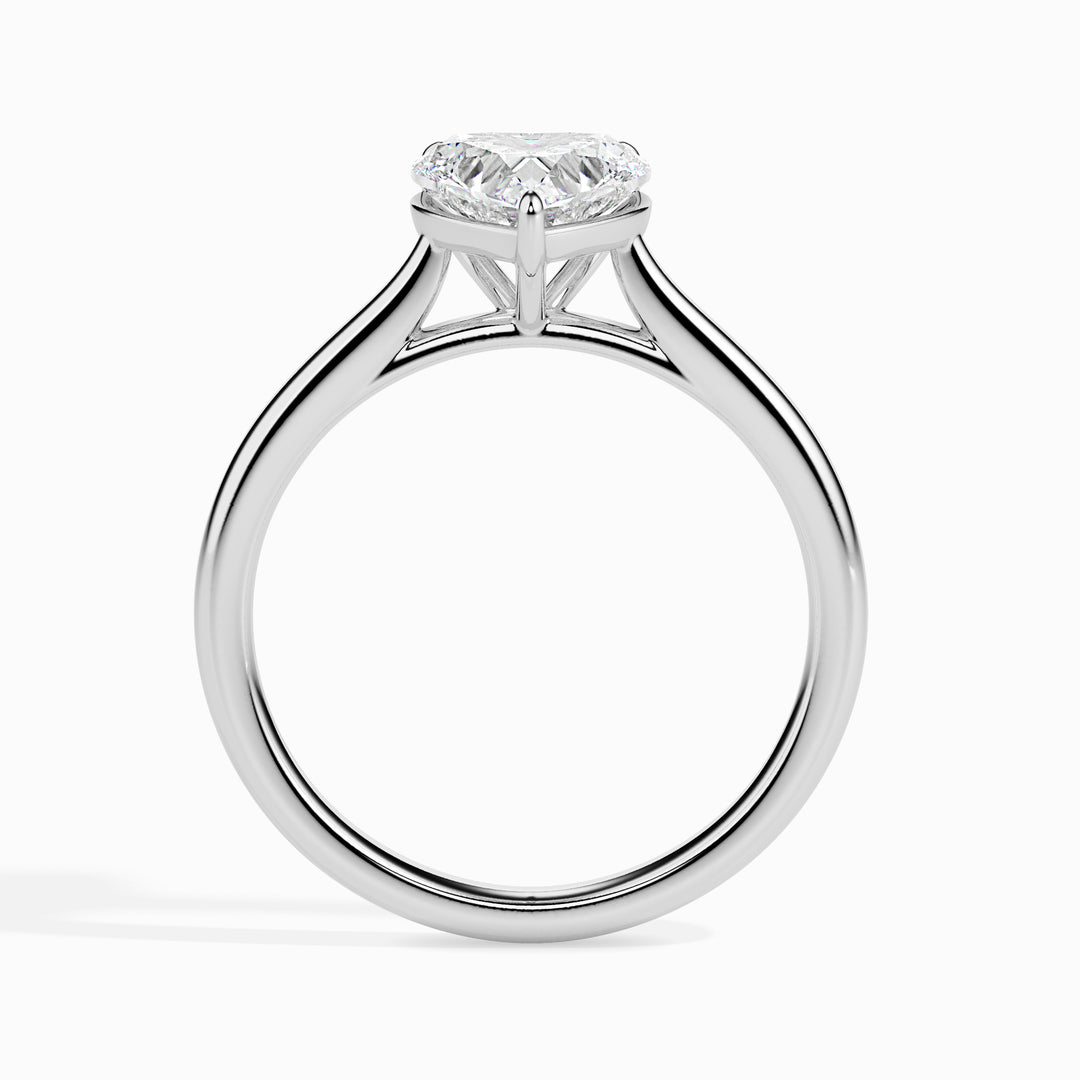 Classic Heart Solitaire Diamond Ring