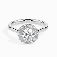 Round Brilliant Halo Diamond Ring