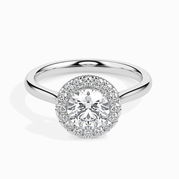 Round Brilliant Halo Diamond Ring