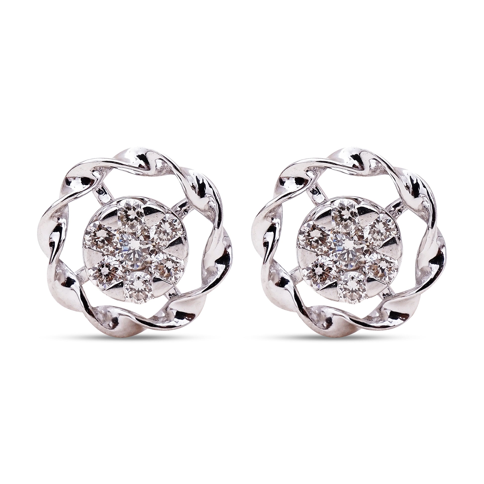 Liora Diamond Studs - Radiant elegance from Sonir.
