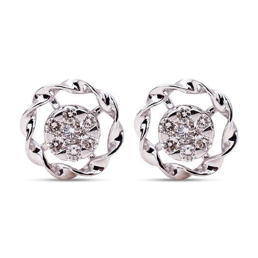 Liora Diamond Studs - Radiant elegance from Sonir.