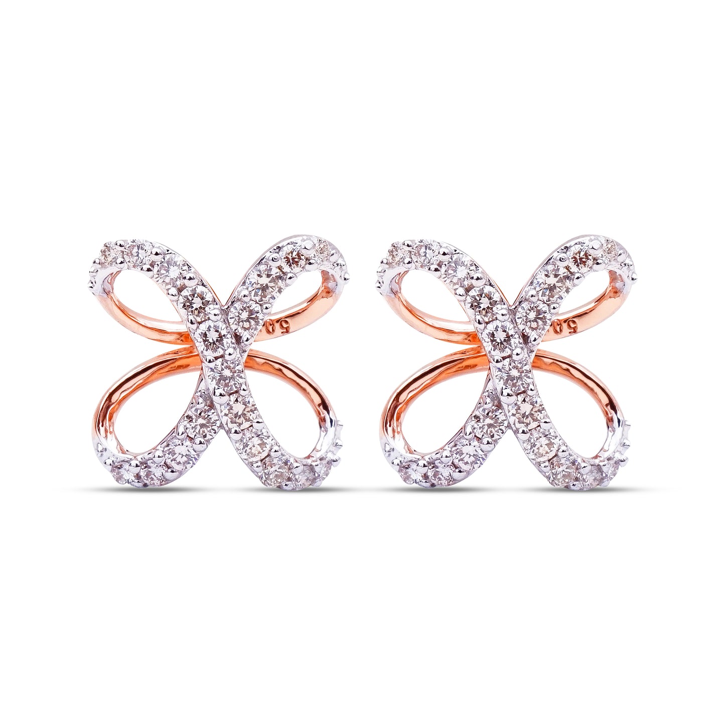 Butterfly Diamond Studs - Whimsical elegance from Sonir.