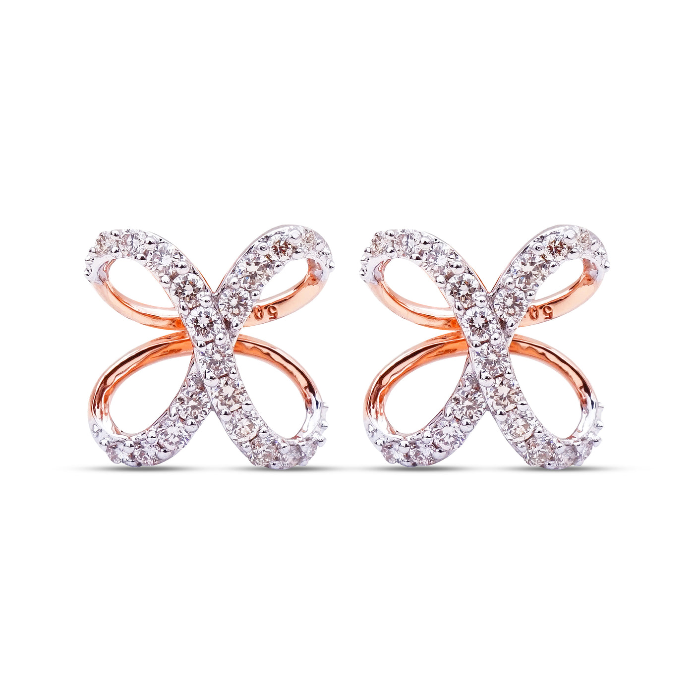 Butterfly Diamond Studs - Whimsical elegance from Sonir.