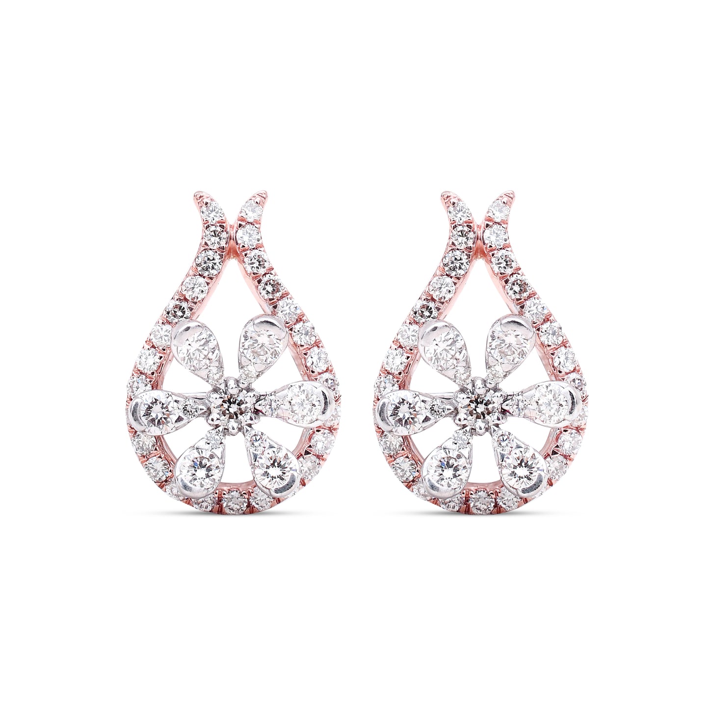 The Petal Prism Diamond Studs