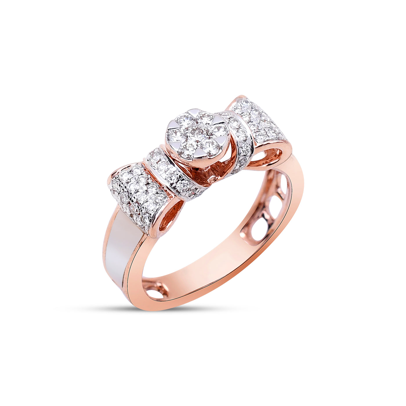 The Rose Ribbon Diamond Ring