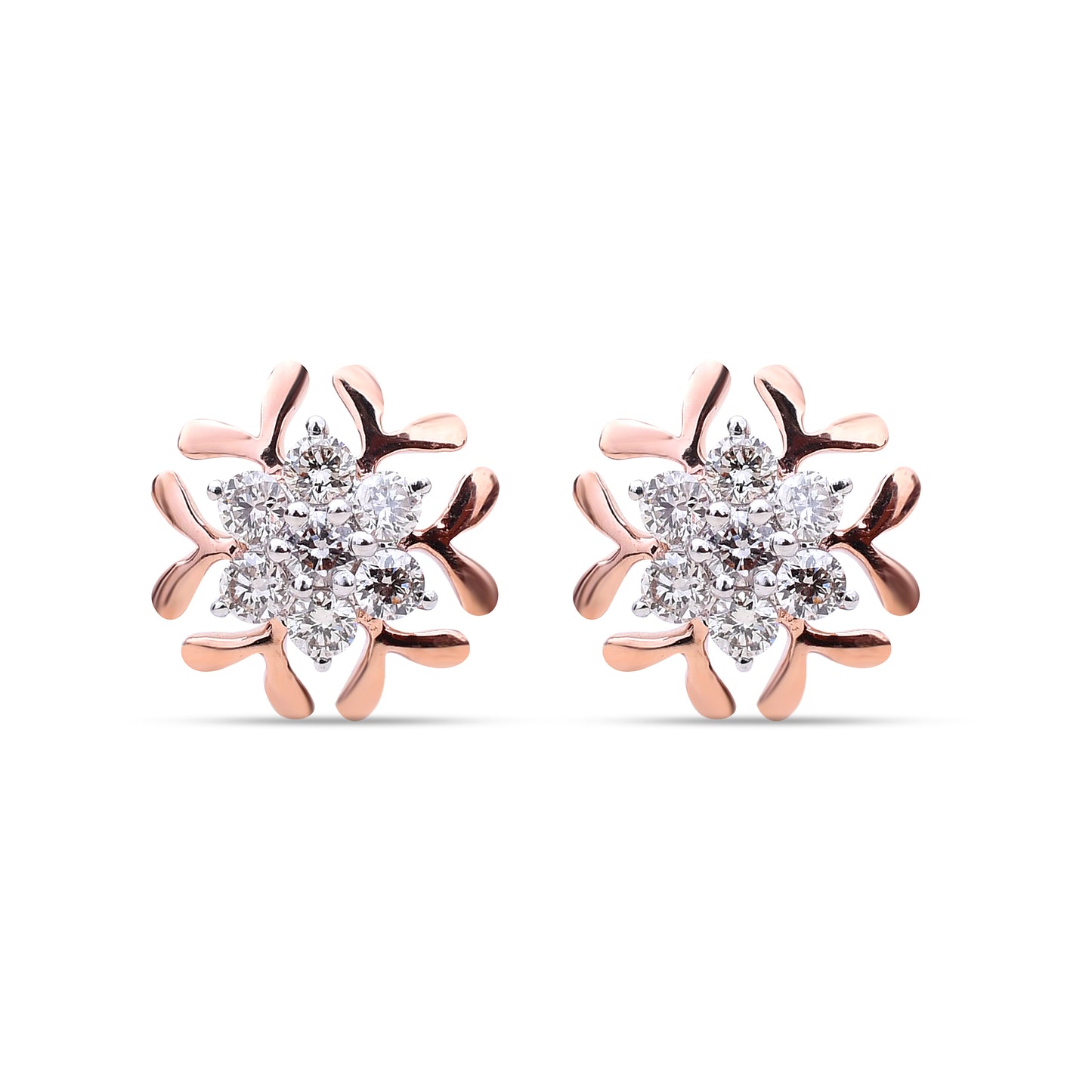 Love Flair Diamond Studs - Romantic elegance from Sonir.