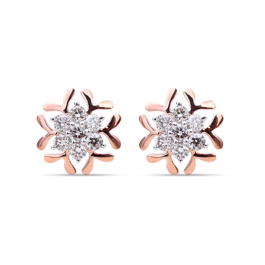 Love Flair Diamond Studs - Romantic elegance from Sonir.
