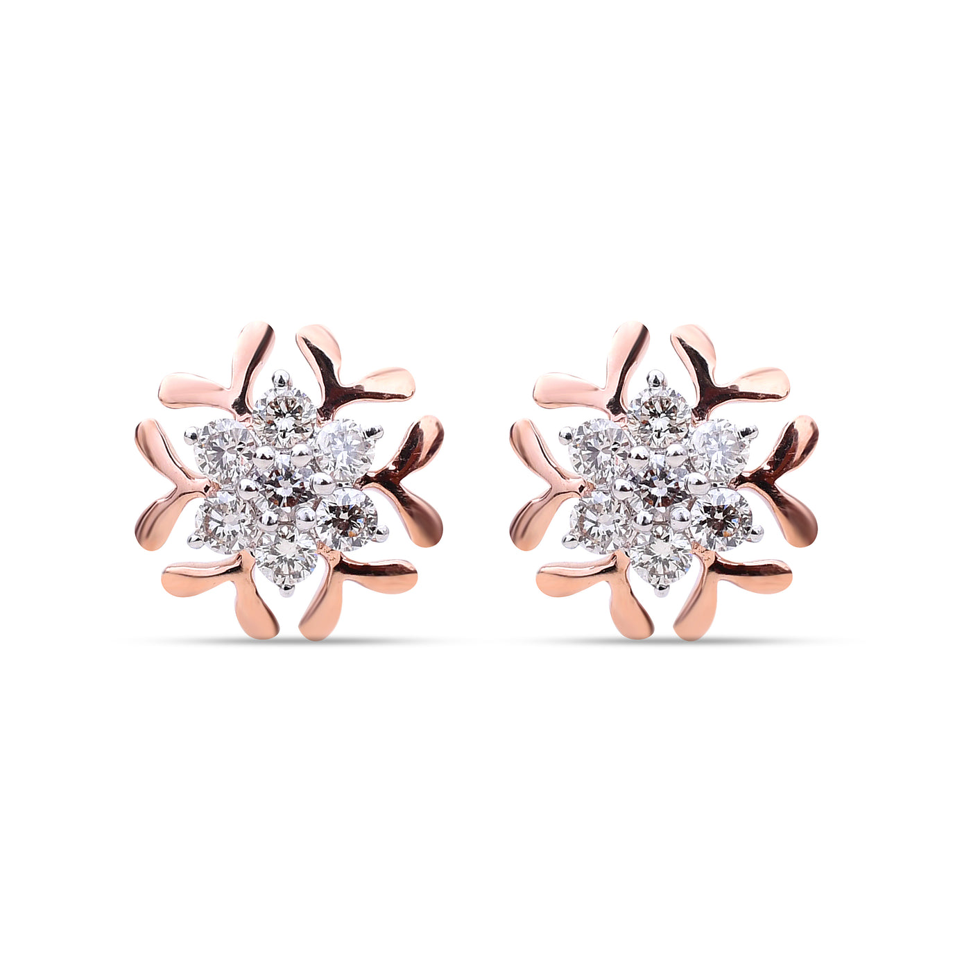 Love Flair Diamond Studs - Romantic elegance from Sonir.