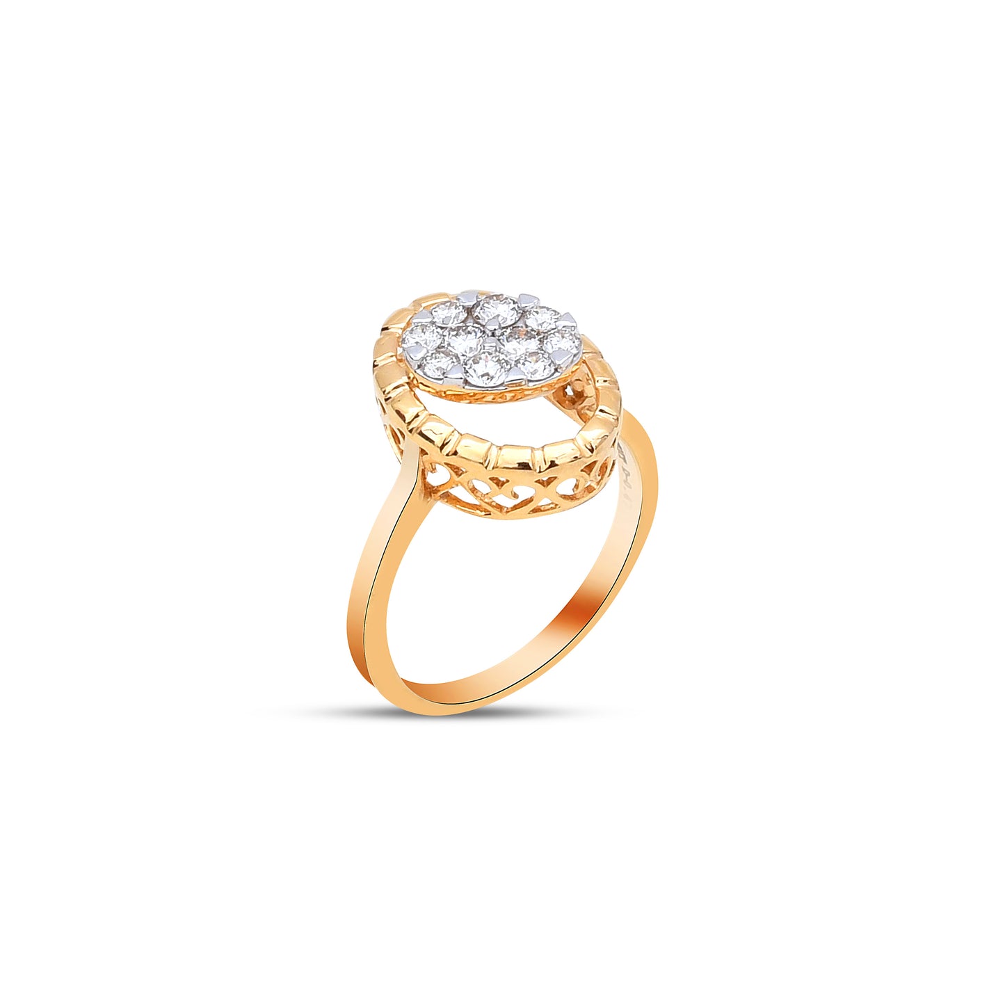 The Oval Cross Diamond Ring