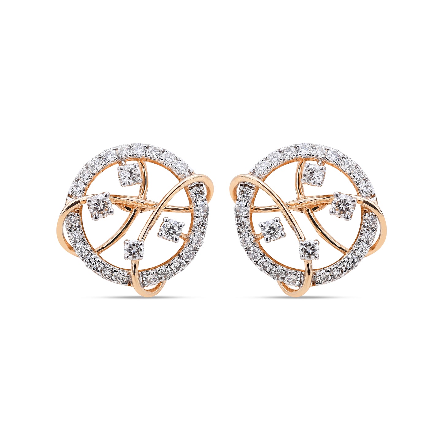 Galaxy Diamond Studs - Stellar elegance from Sonir.
