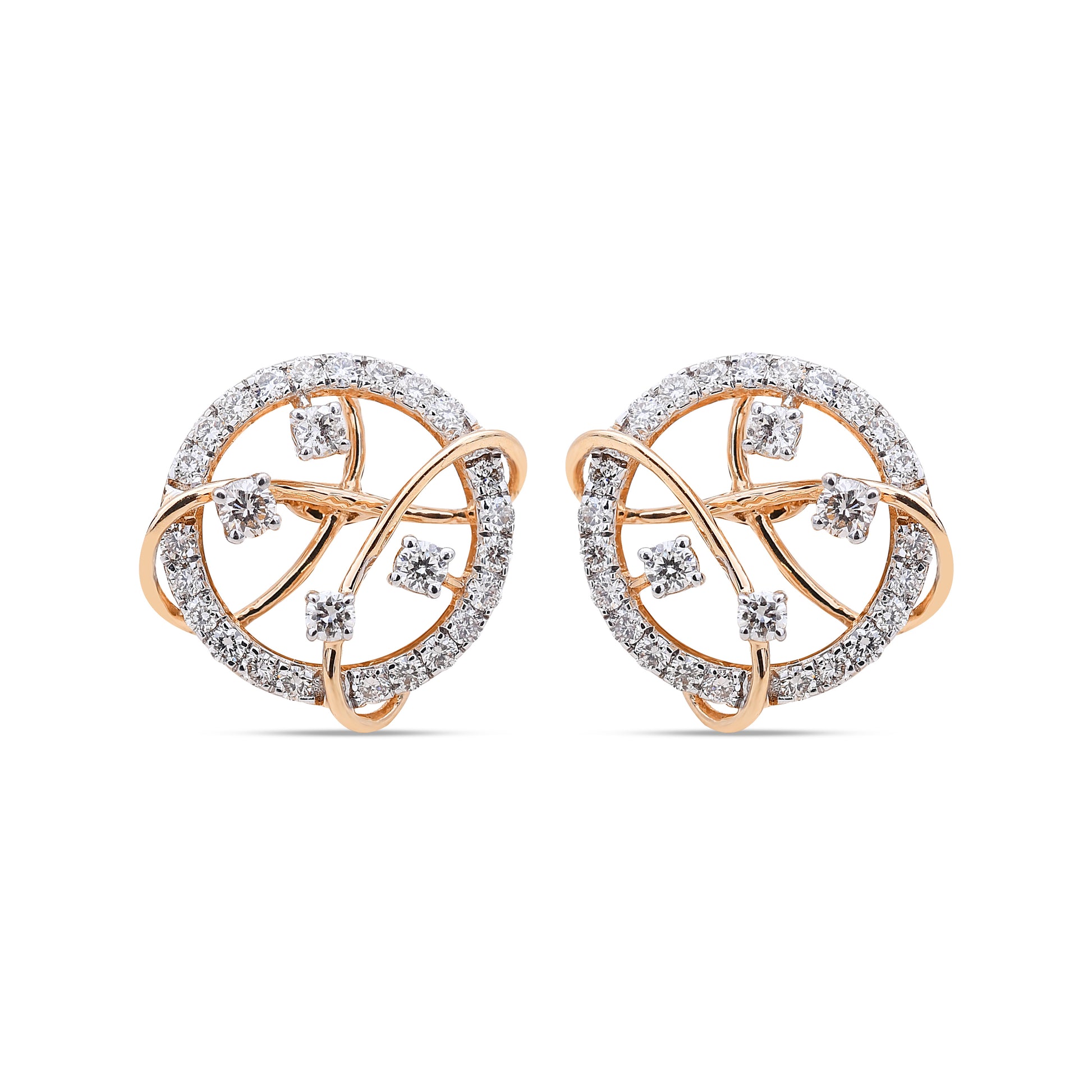 Galaxy Diamond Studs - Stellar elegance from Sonir.
