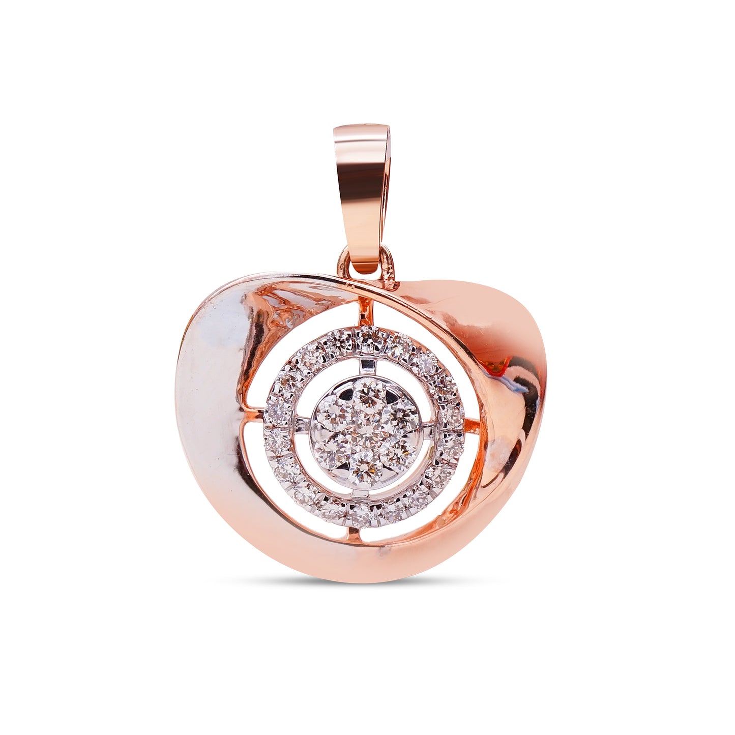 The Melting Heart Diamond Pendant Set