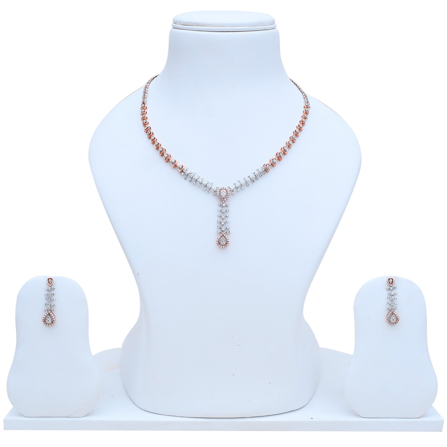 Love Knot Diamond Necklace Set - Eternal elegance from Sonir.