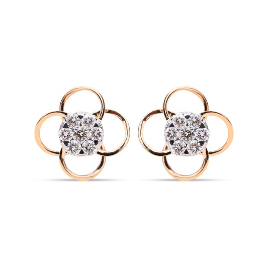 Ishayra Diamond Studs - Exquisite radiance from Sonir.