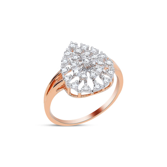 The Opulent Pear Diamond Ring