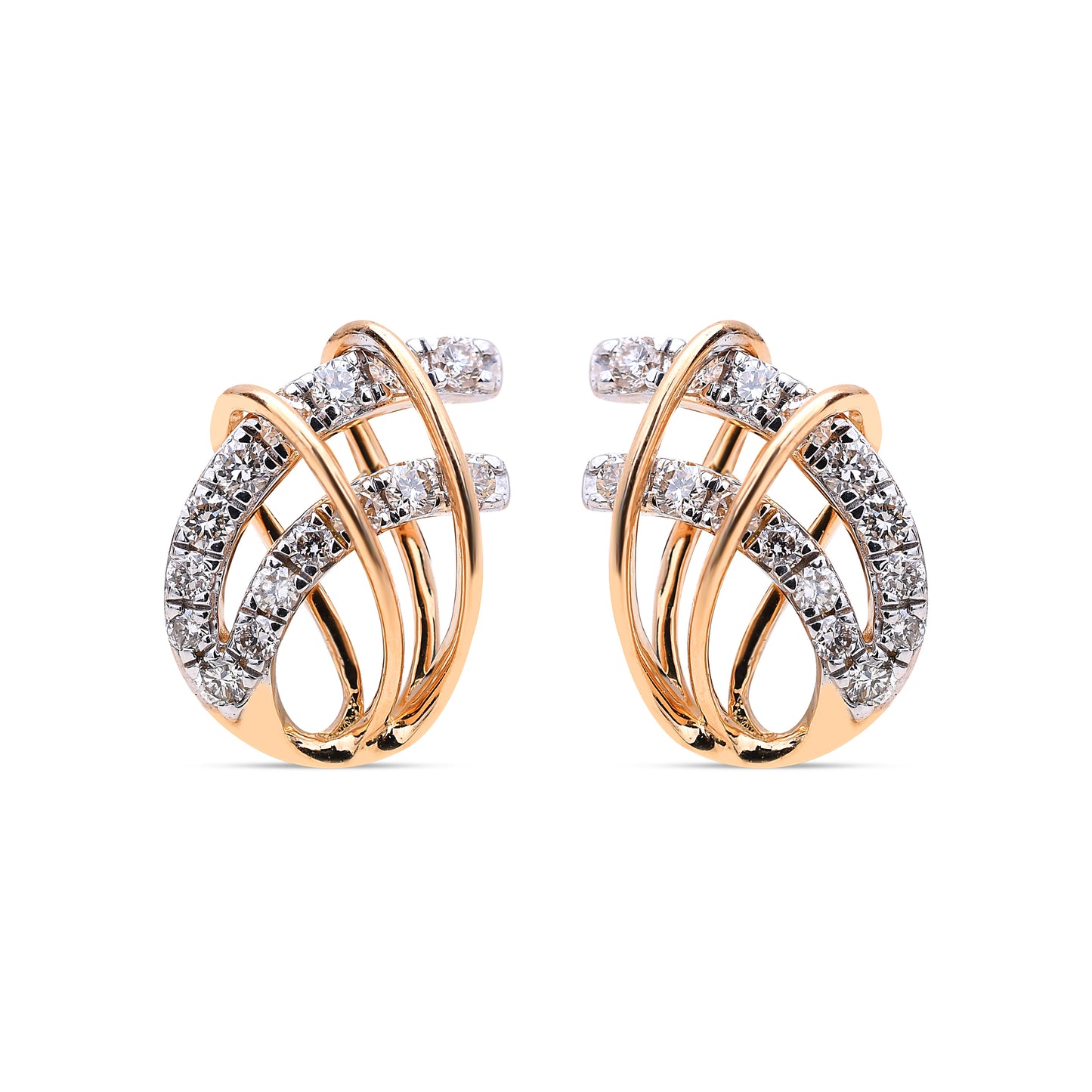 Jessie Diamond Studs - Elegant and sophisticated diamond jewelry from Sonir.
