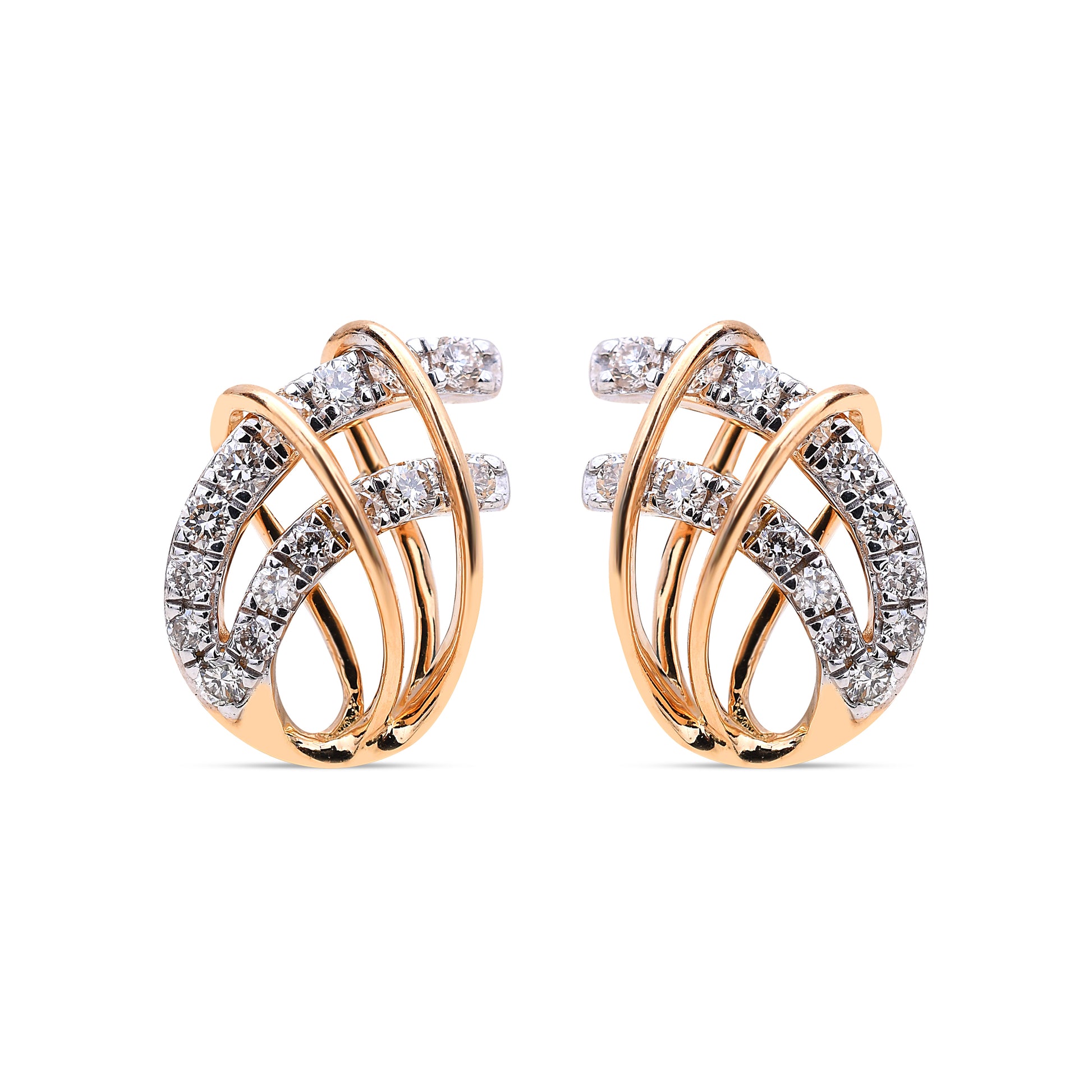 Jessie Diamond Studs - Elegant and sophisticated diamond jewelry from Sonir.