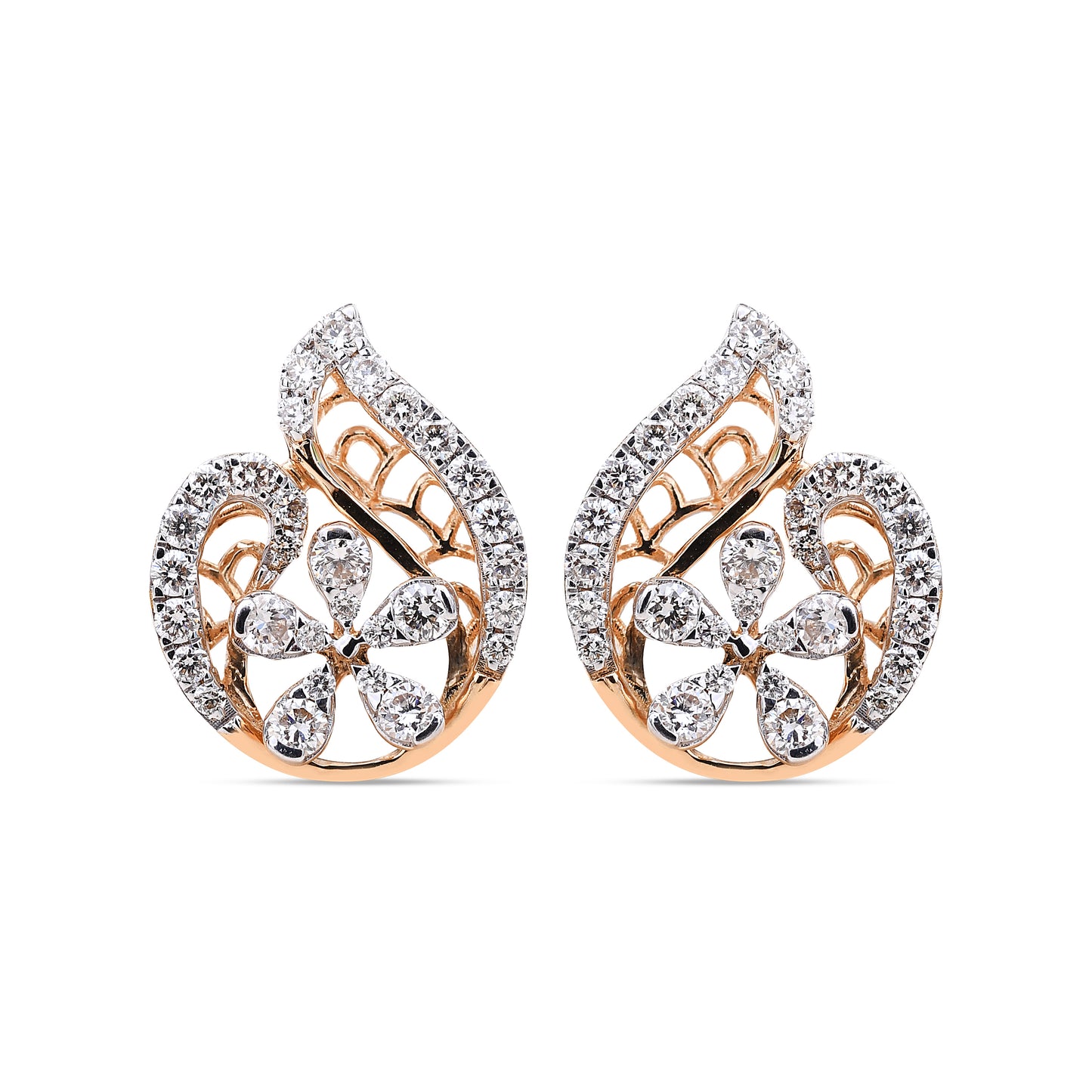 The Paisley Bloom Diamond Studs