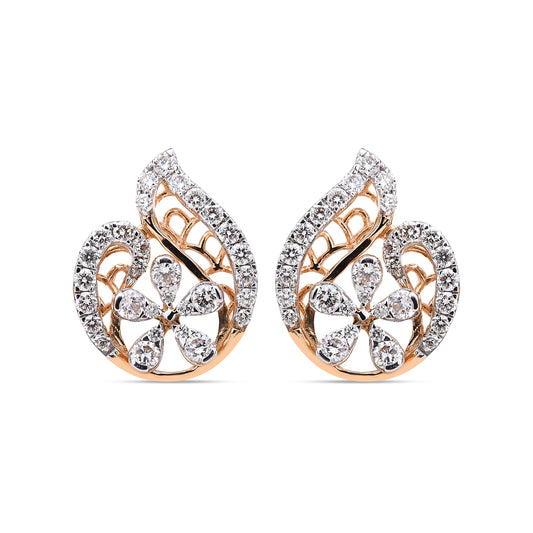 The Paisley Bloom Diamond Studs