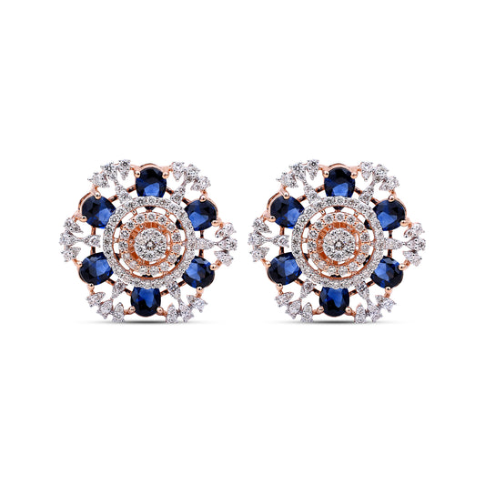 Keya Diamond Studs - Elegant sophistication from Sonir.