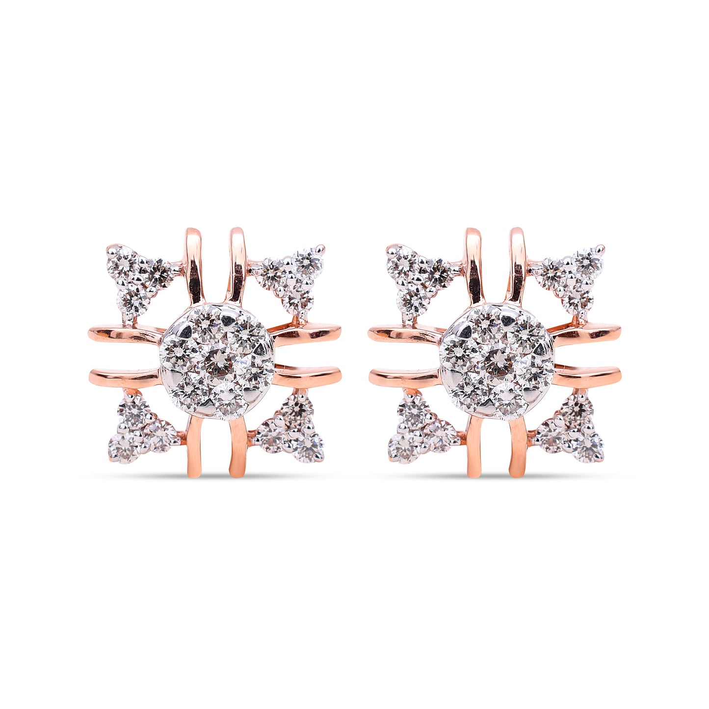 Crossroads Diamond Studs - Stunning elegance from Sonir.