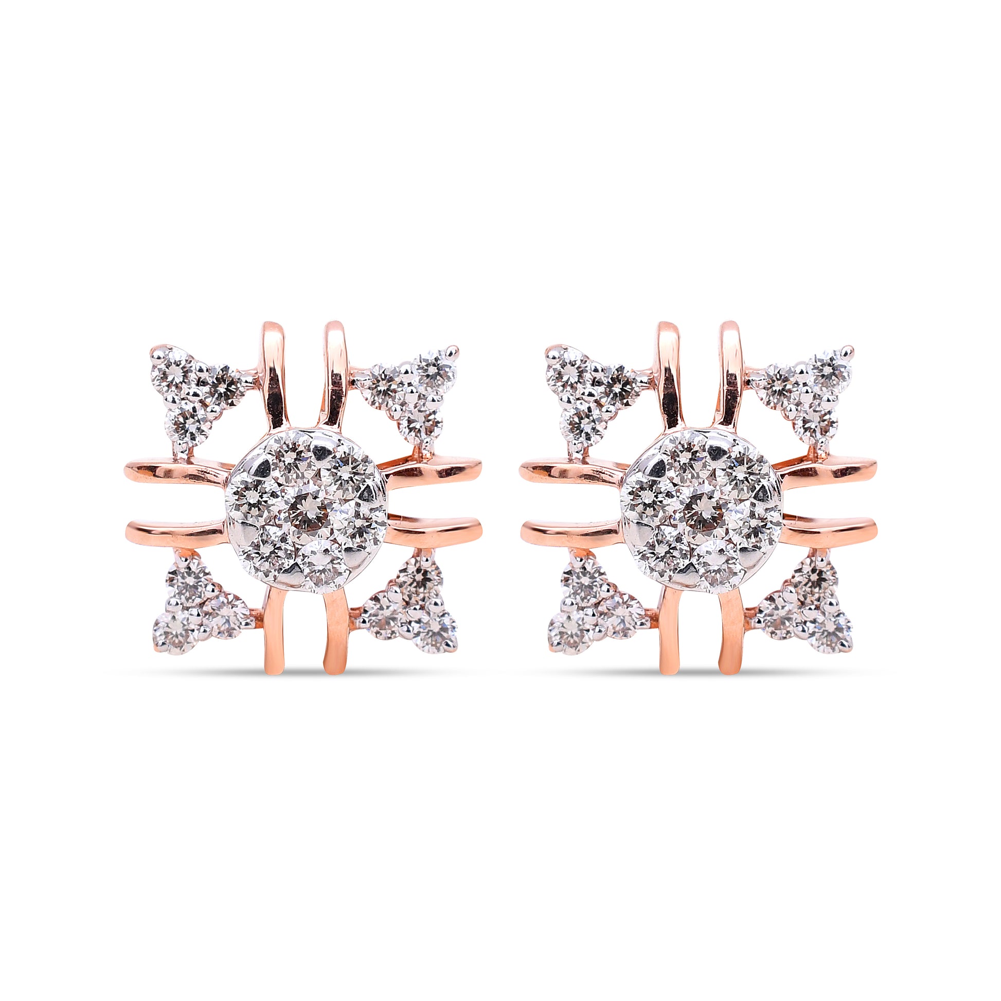 Crossroads Diamond Studs - Stunning elegance from Sonir.