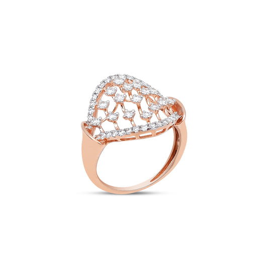 The Honeycomb Diamond Ring