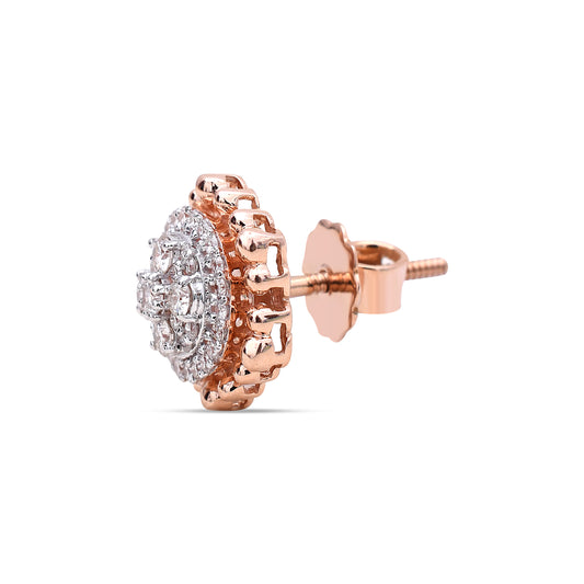 The Coral Diamond Studs