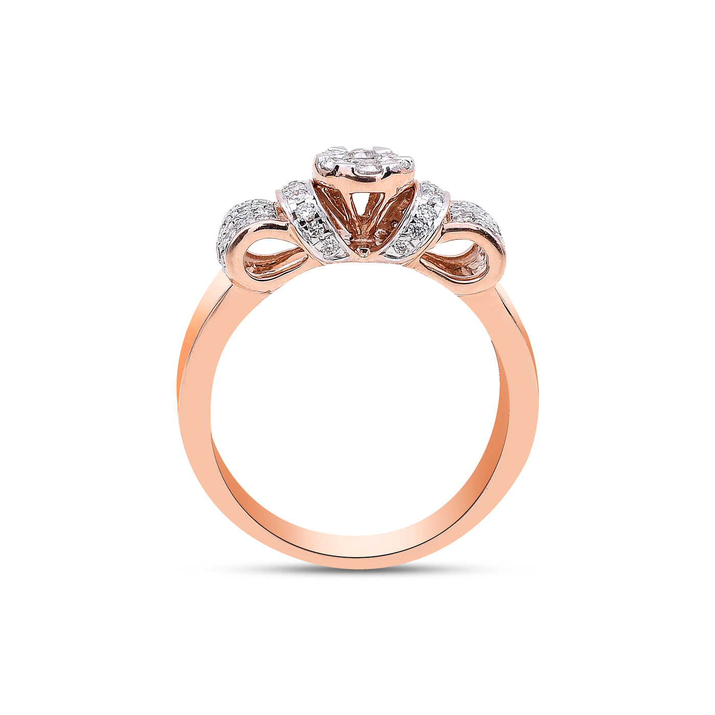 The Rose Ribbon Diamond Ring