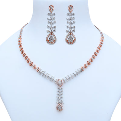 The Love Knot Diamond Necklace Set