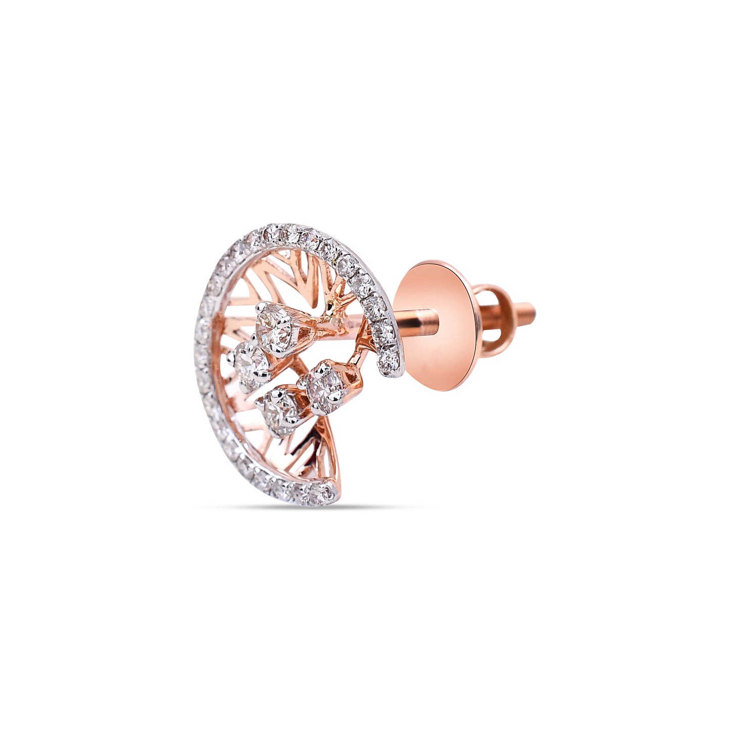The Crescent Moon Diamond Studs