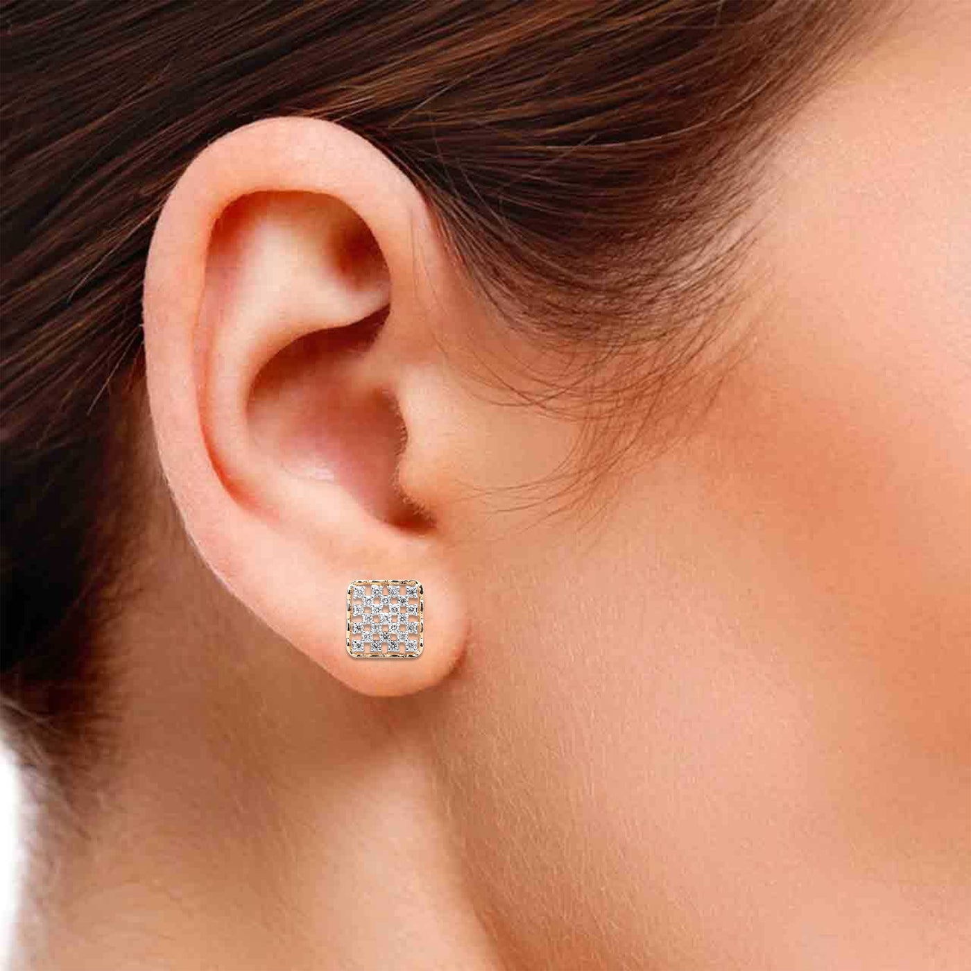 Diamond Studs - The Angelina Diamond Studs