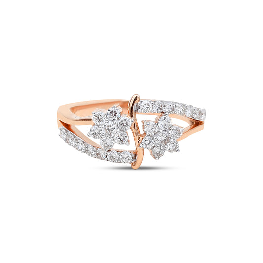 The Twin-Bloom Diamond Ring