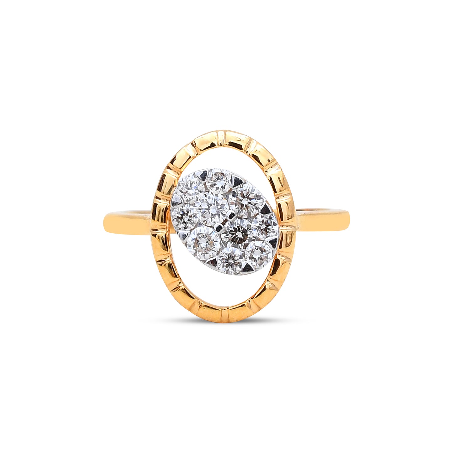 The Oval Cross Diamond Ring