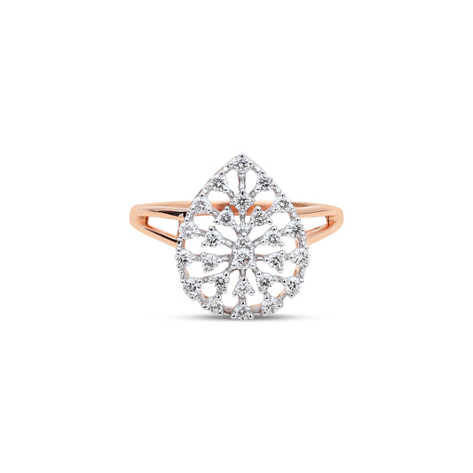 The Opulent Pear Diamond Ring