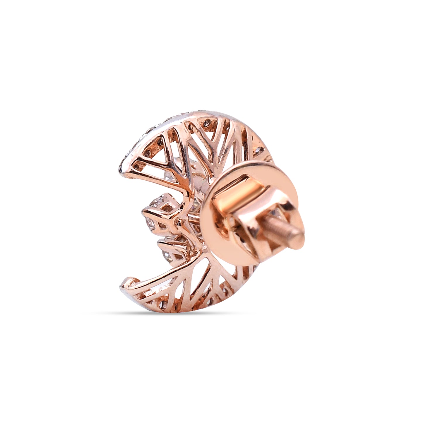The Crescent Moon Diamond Studs