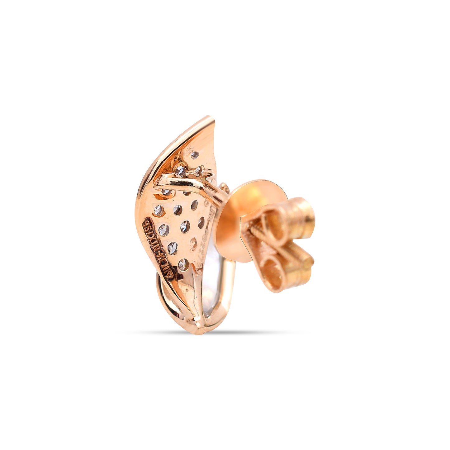 The Twin Leaf Diamond Studs