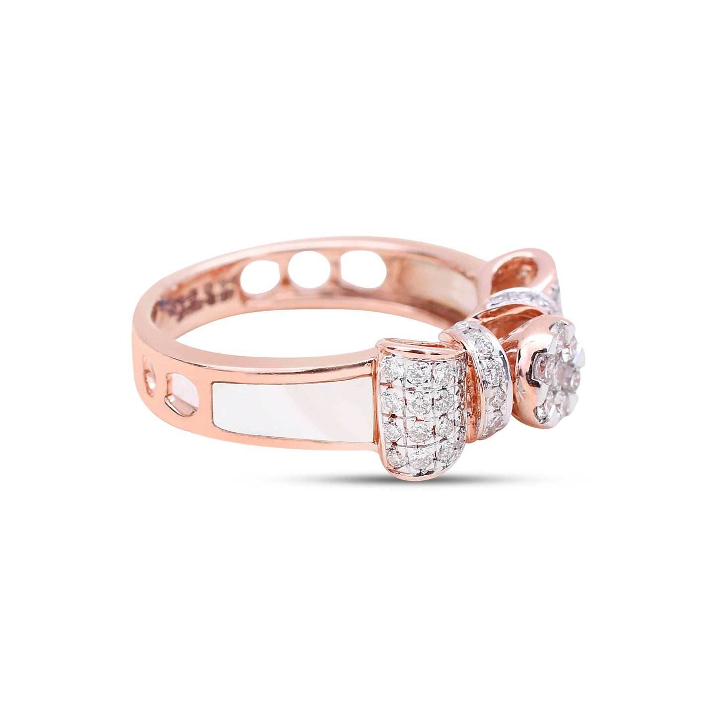 The Rose Ribbon Diamond Ring