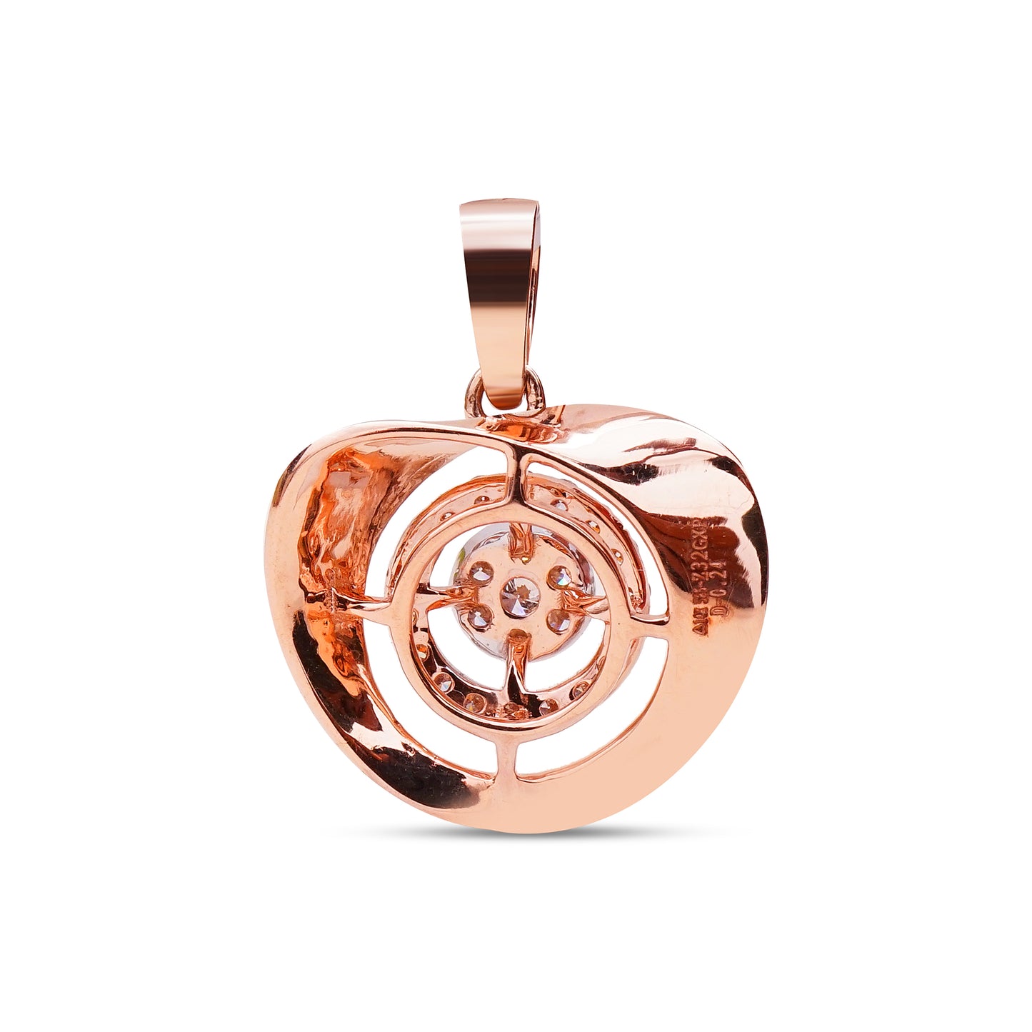 The Melting Heart Diamond Pendant Set