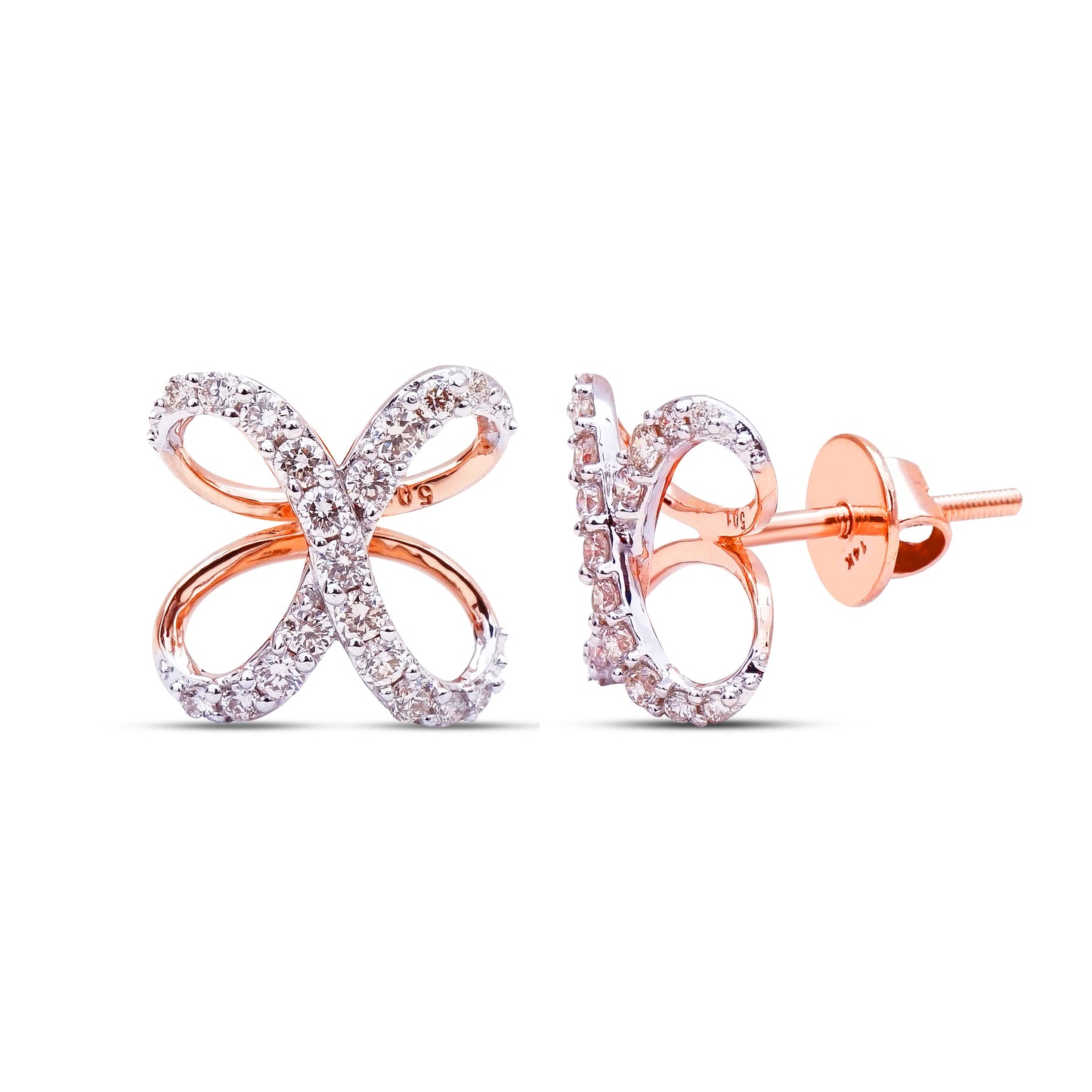 The Butterfly Diamond Studs