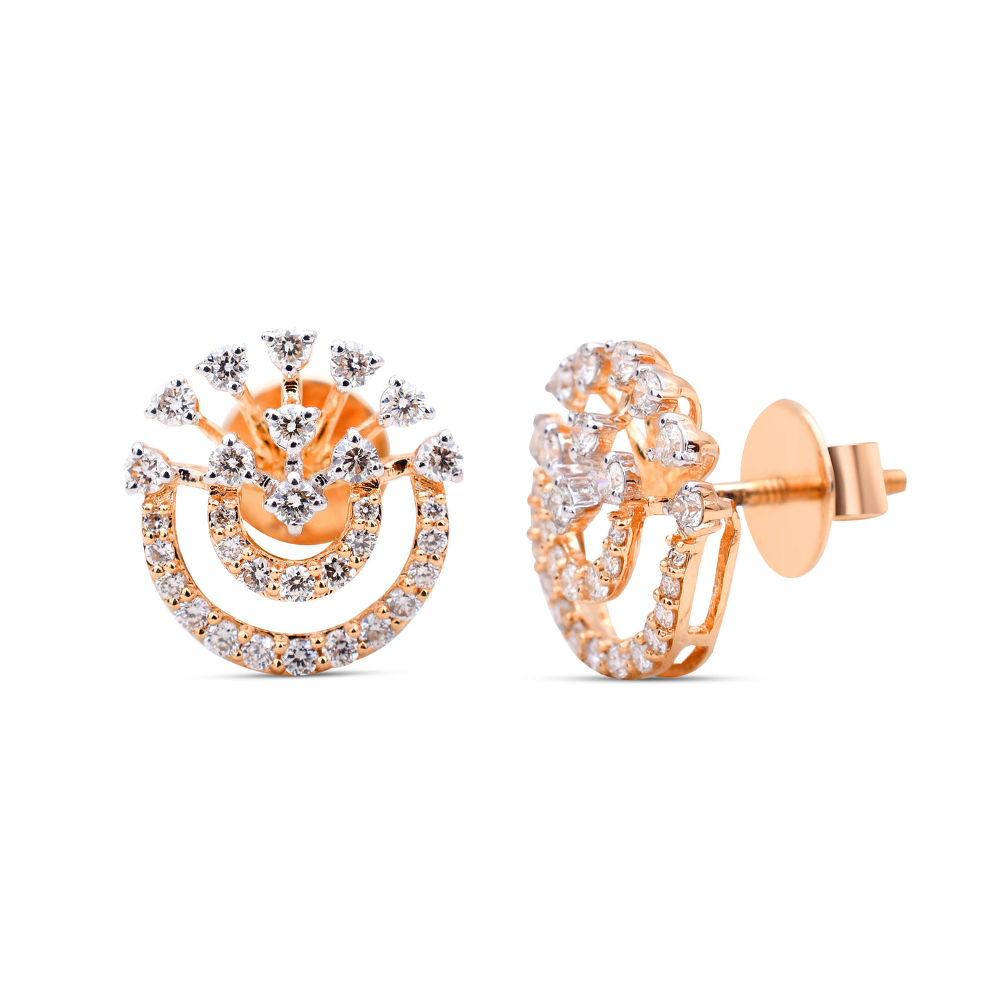 Diamond Studs - The Amber Diamond Studs